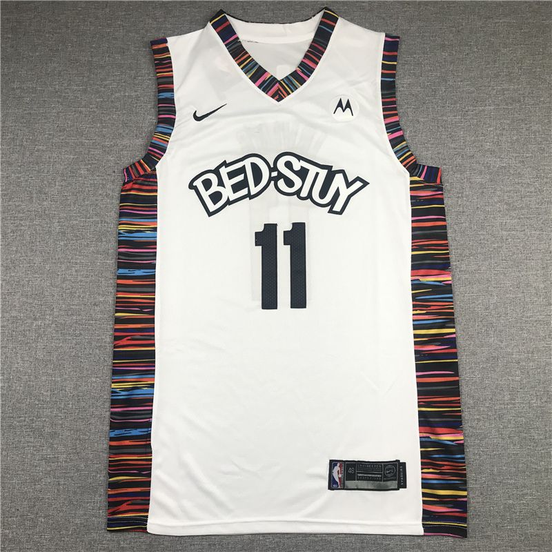 Men Brooklyn Nets #11 Irving White City Edition 2021 Game Nike NBA Jersey
